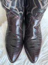 Load image into Gallery viewer, VINTAGE J. CHICHOLM TEJU COWBOY BOOTS