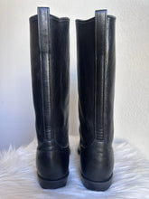Load image into Gallery viewer, VINTAGE TONY LAMA LEATHER &amp; SILVER CONCHO COWBOY BOOTS