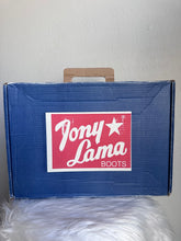 Load image into Gallery viewer, VINTAGE TONY LAMA LEATHER &amp; SILVER CONCHO COWBOY BOOTS