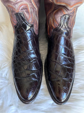 Load image into Gallery viewer, VINTAGE GENUINE EXOTIC LEATHER COWBOY BOOTS