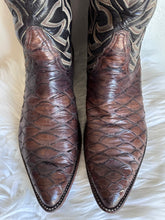 Load image into Gallery viewer, VINTAGE TONY LAMA EL REY EXOTIC COWBOY BOOTS