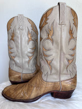 Load image into Gallery viewer, VINTAGE 'DAN POST' EXOTIC SKIN COWBOY BOOTS
