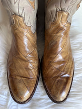 Load image into Gallery viewer, VINTAGE 'DAN POST' EXOTIC SKIN COWBOY BOOTS