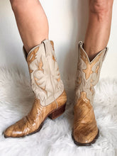 Load image into Gallery viewer, VINTAGE 'DAN POST' EXOTIC SKIN COWBOY BOOTS