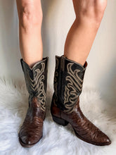 Load image into Gallery viewer, VINTAGE TONY LAMA EL REY EXOTIC COWBOY BOOTS