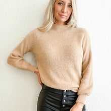 Load image into Gallery viewer, CAROLINE MOCK NECK CASHMERE SWEATER